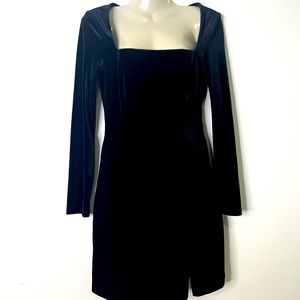 Black Velet Mini Dress
